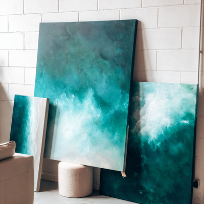 Britt Ressar art, Eesti kunst, seascapes, KÄT Studio / Põhjala tehas