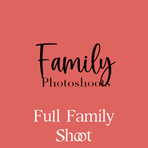 A graphic image that says Family Photoshoots Full Family Shoot