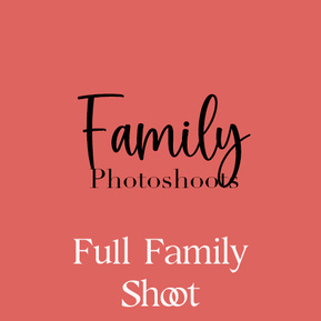 A graphic image that says Family Photoshoots Full Family Shoot