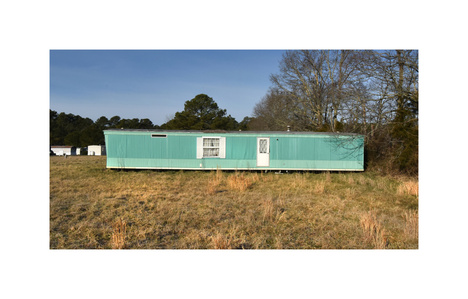 Green Mobile Home, Todd Drake, Photographer, trailer, mobile home