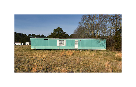 Green Mobile Home, Todd Drake, Photographer, trailer, mobile home
