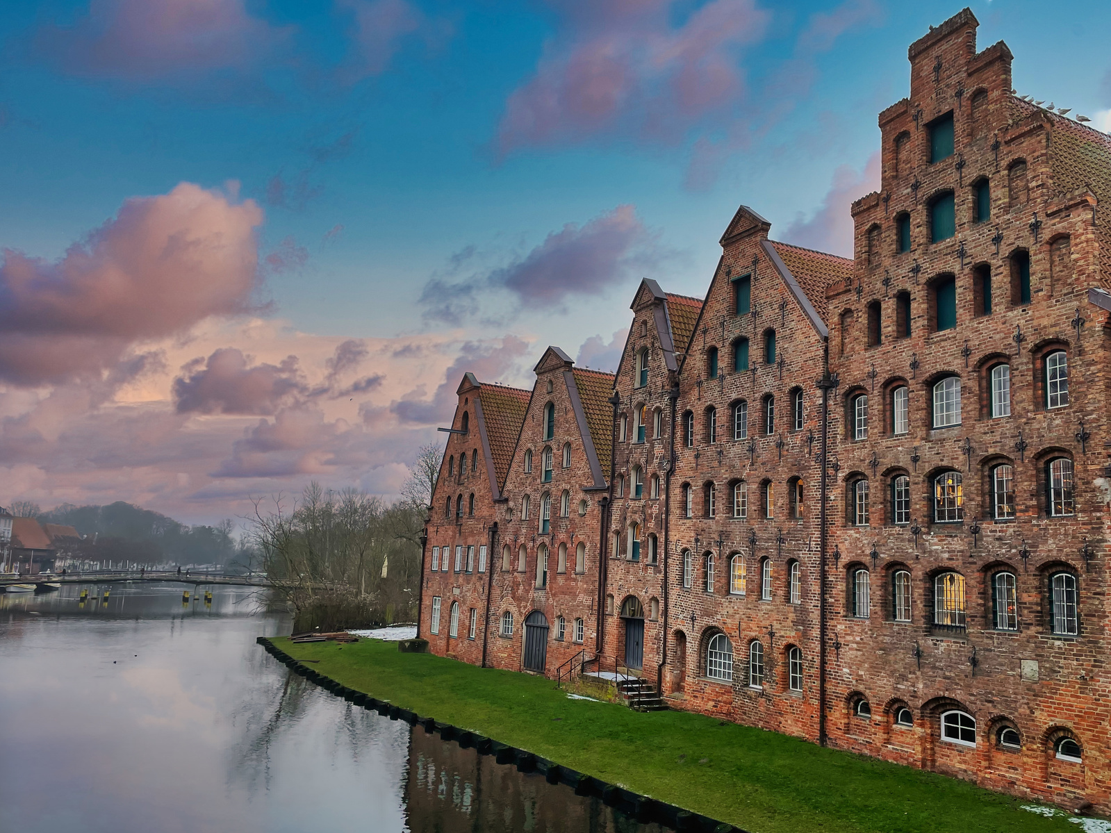 Historische Salzspeicher an der Trave