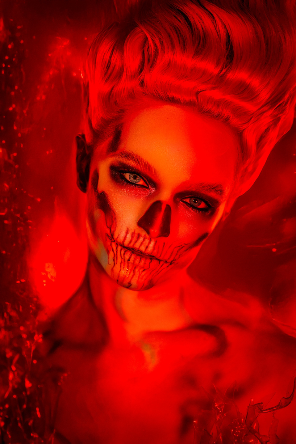 Maggie Sepsey bringing the heat in a fire-inspired shoot, captured by female photographer MFFPHOTOGRAPHY in New York.