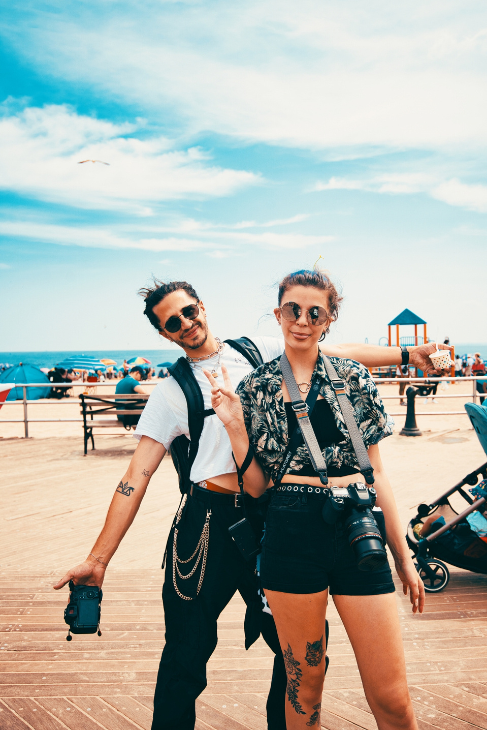 Street photography captured in Coney Island during the Long Island Film Club photo walk by NYC-based female photographer MFFPHOTOGRAPHY.