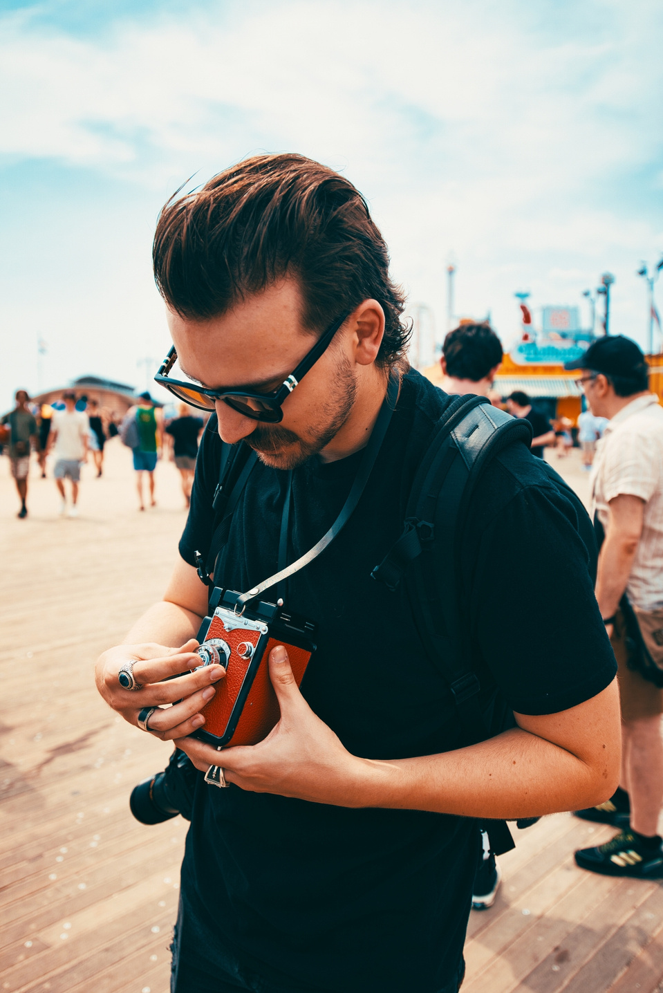 Street photography captured in Coney Island during the Long Island Film Club photo walk by NYC-based female photographer MFFPHOTOGRAPHY.