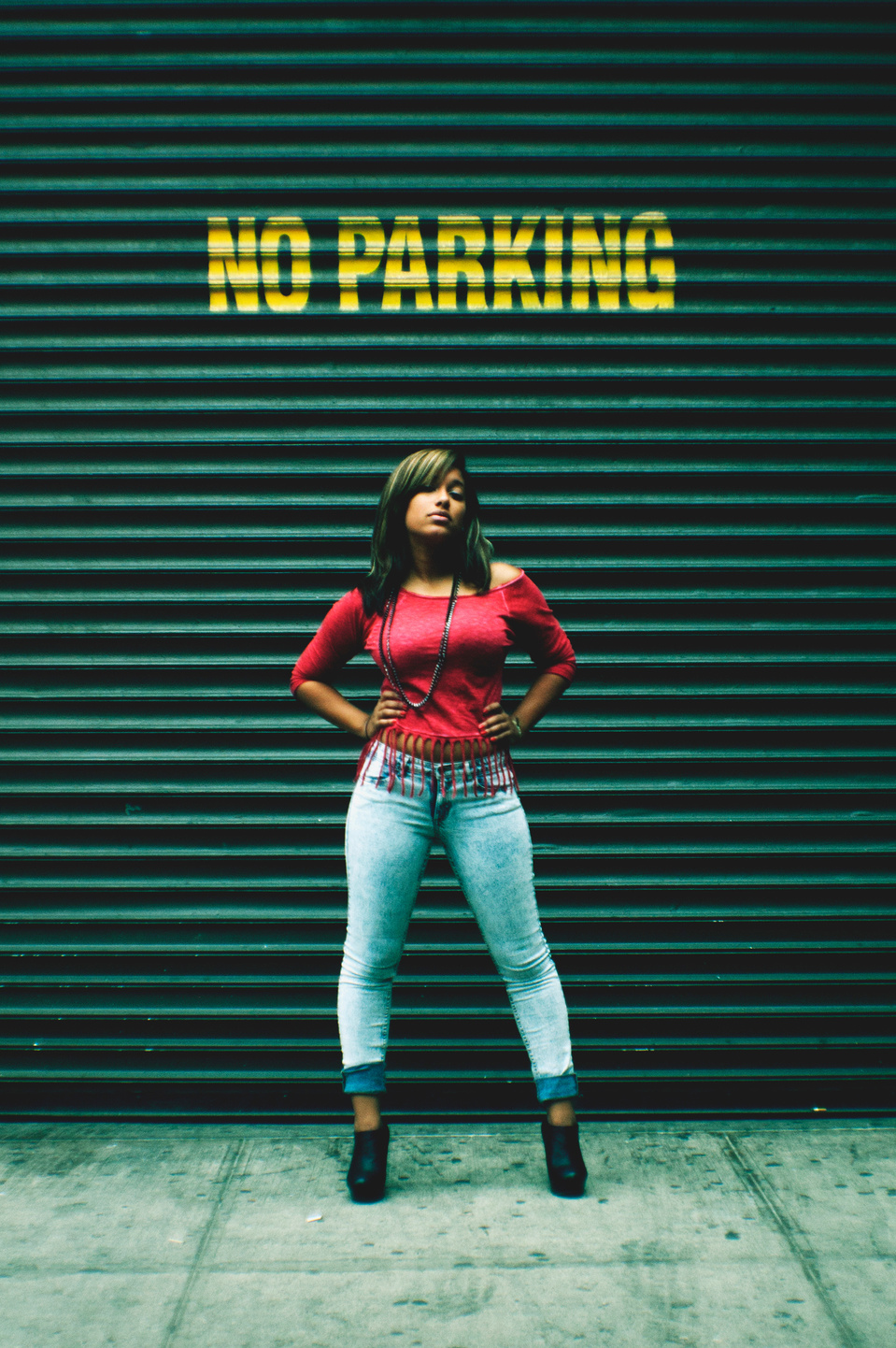 Female model captured on location outdoors by NYC-based creative photographer MFFPHOTOGRAPHY. 