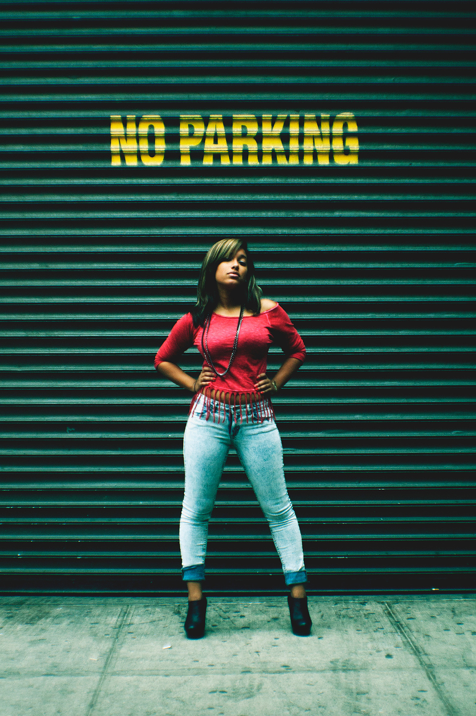 Female model captured on location outdoors by NYC-based creative photographer MFFPHOTOGRAPHY. 