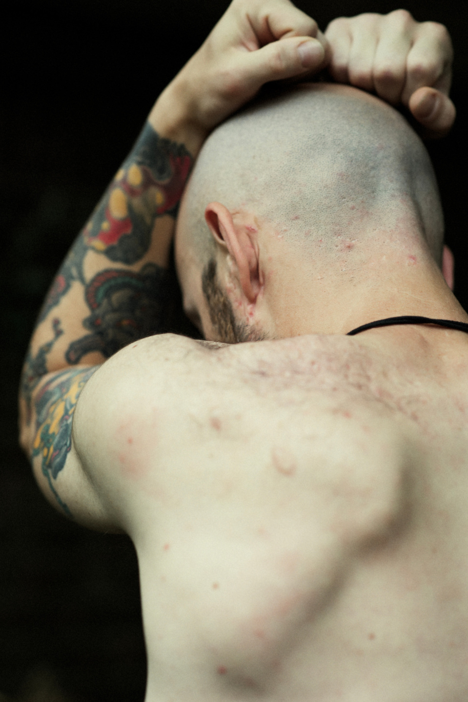 Male subject artistically captured by female photographer MFFPHOTOGRAPHY.