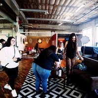Behind-the-scenes shots from the 420 Puff and Pose networking event captured by photographer MFFPHOTOGRAPHY.