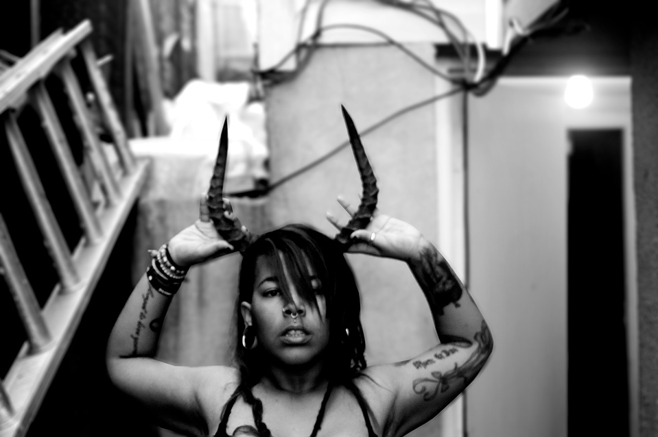 self portrait of tattooed curvy female Latina photographer by photographer MFFPHOTOGRAPHY based in New York.