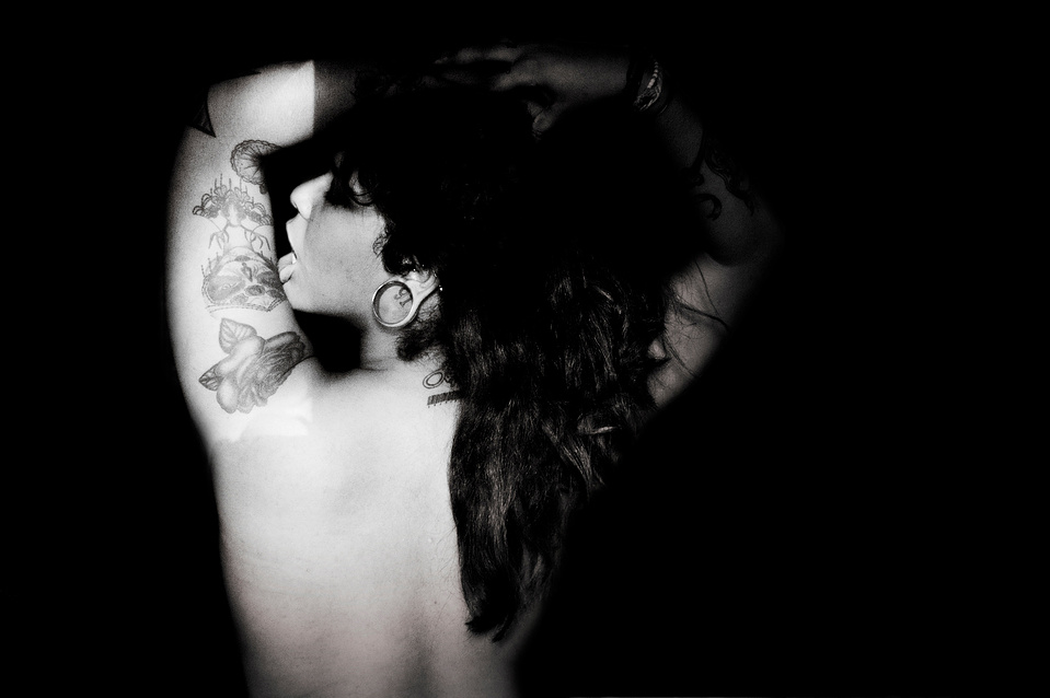 self portrait of tattooed curvy female Latina photographer by photographer MFFPHOTOGRAPHY based in New York.
