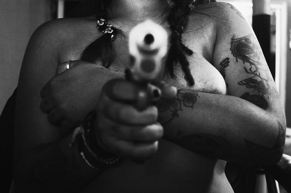 self portrait of tattooed curvy female Latina photographer by photographer MFFPHOTOGRAPHY based in New York.
