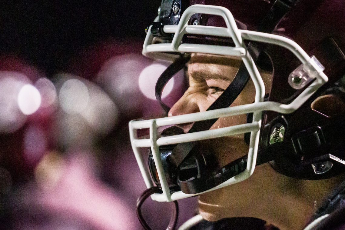 Chatfield's Jake Brogran cheers during a Class AA State Football Quarterfinal against Minneapolis North Thursday, Nov. 11, 2021, at Mayo High School in Rochester, Minnesota.