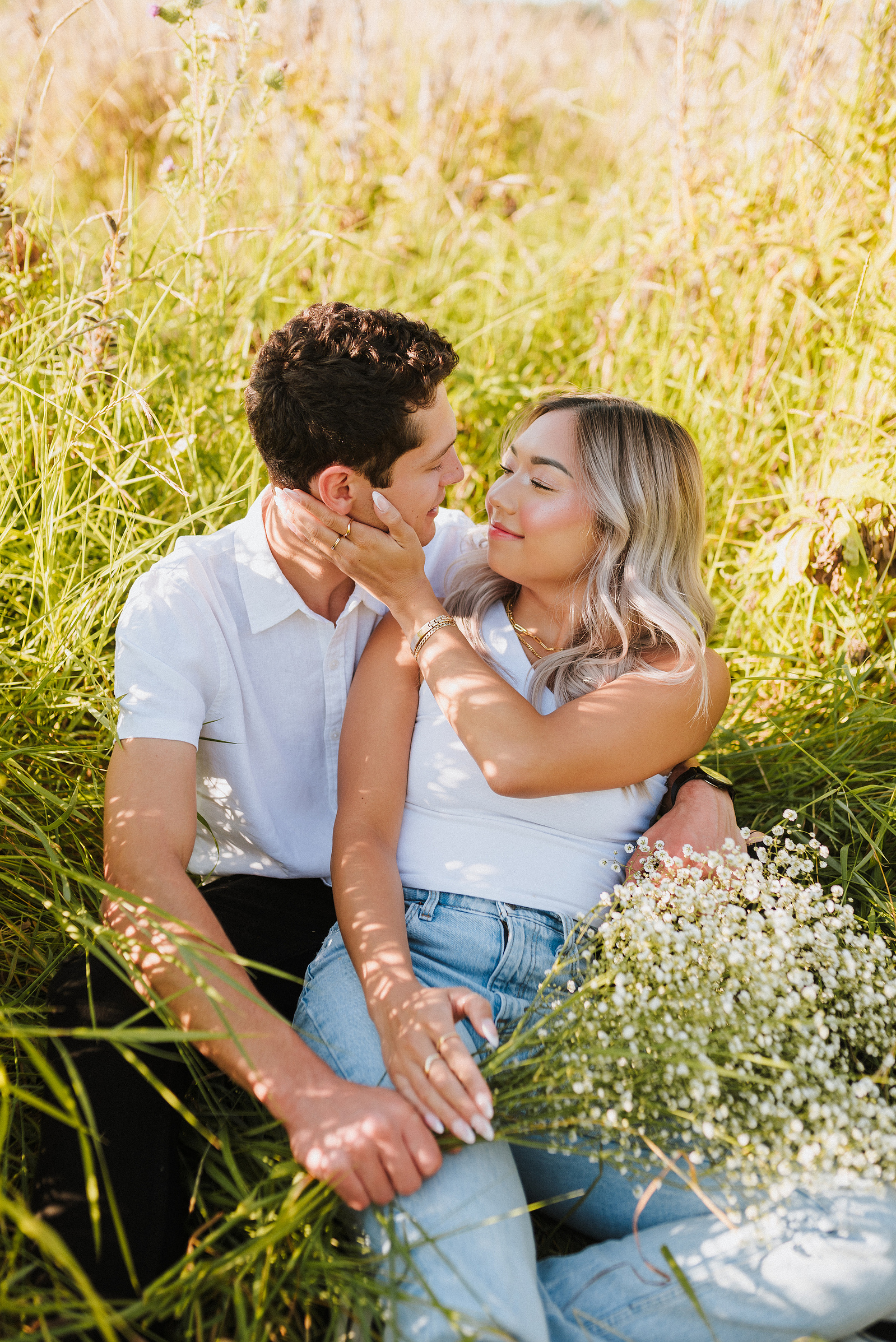 summer puyallup couples session in washington 