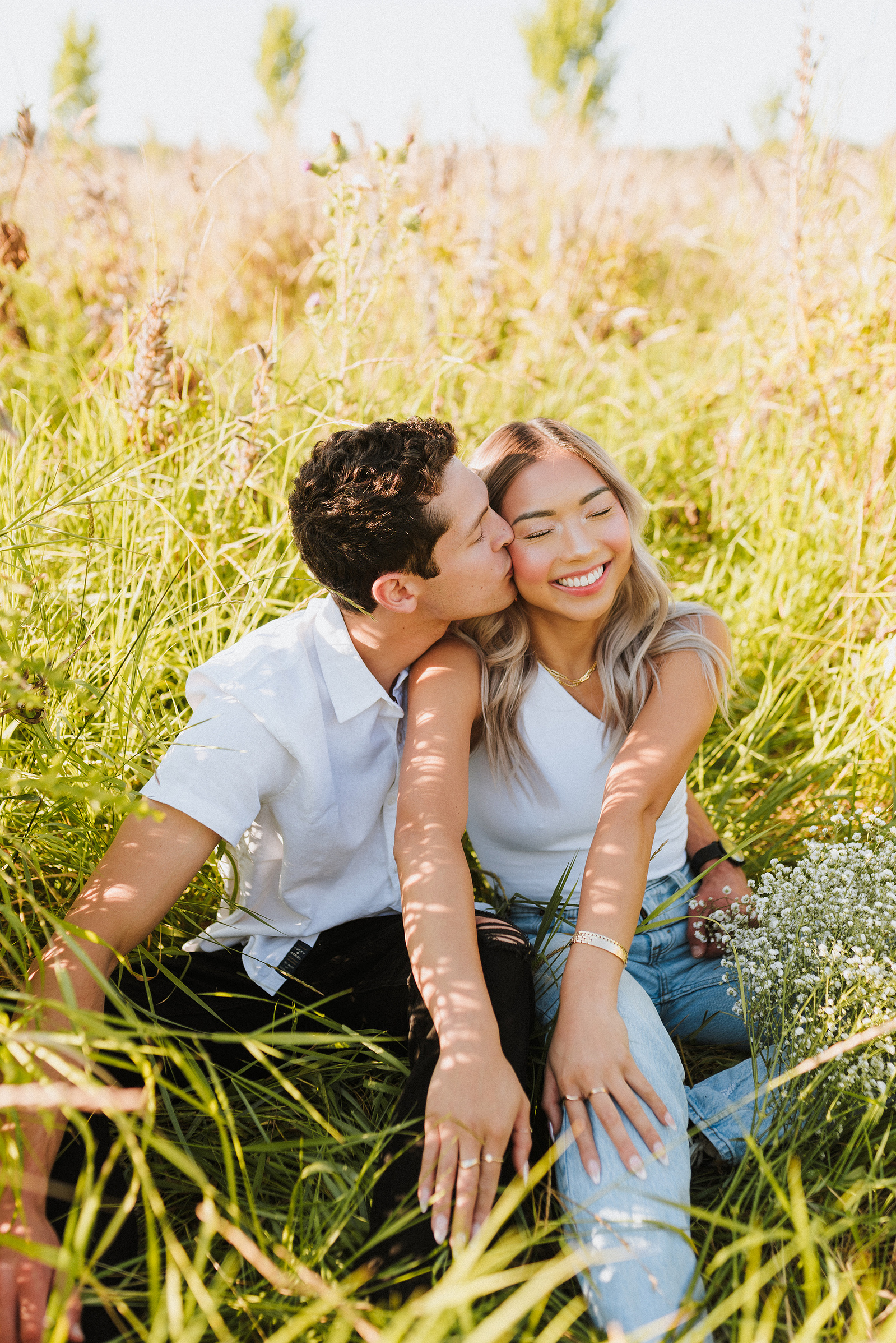 summer puyallup couples session in washington 
