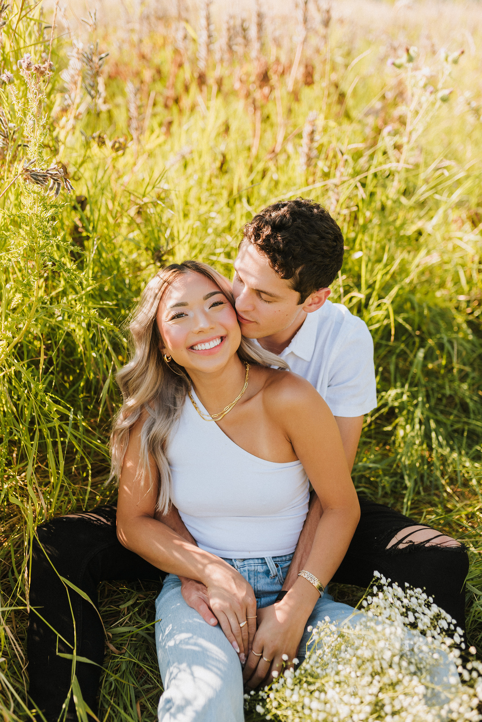 summer puyallup couples session in washington 