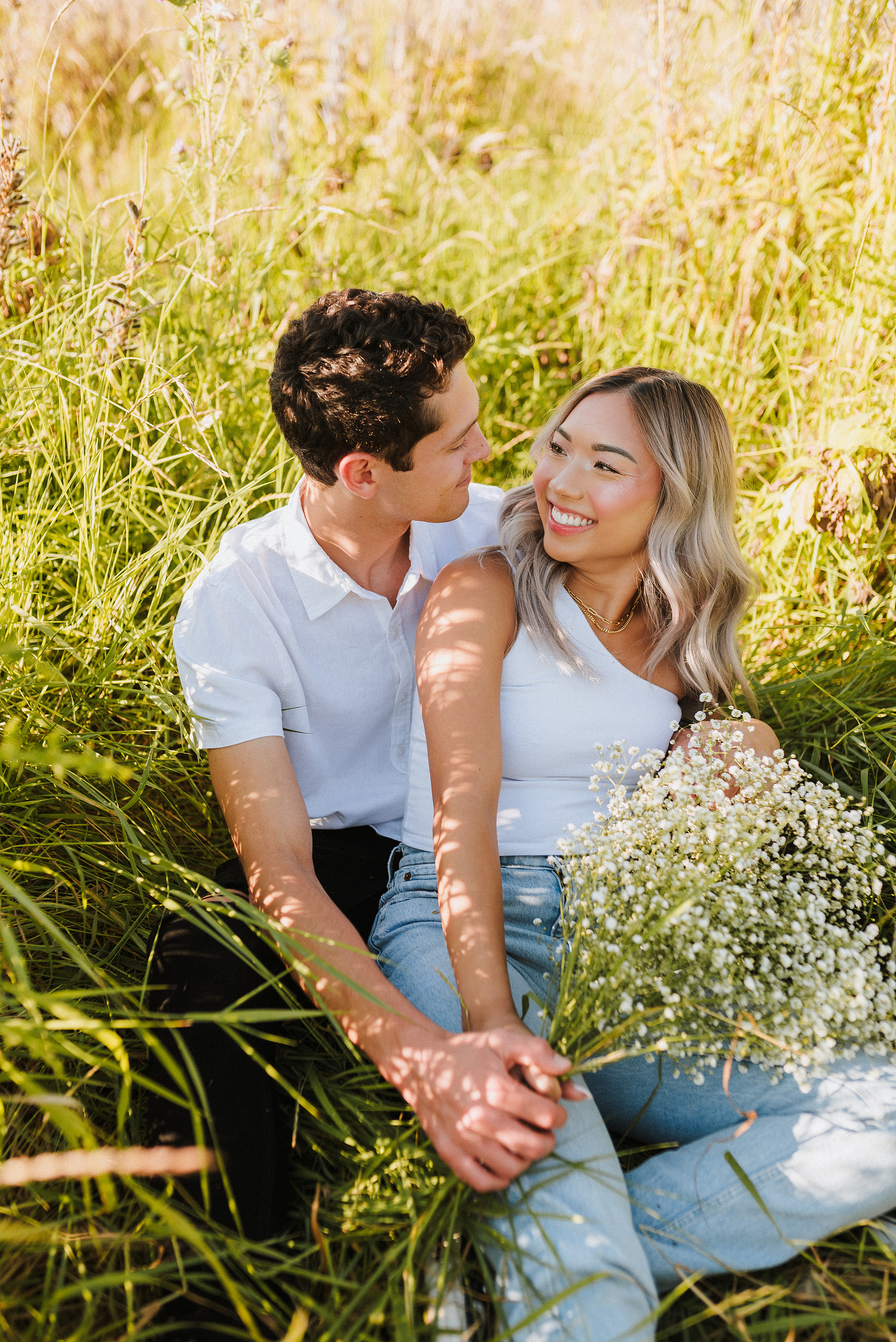 summer puyallup couples session in washington 