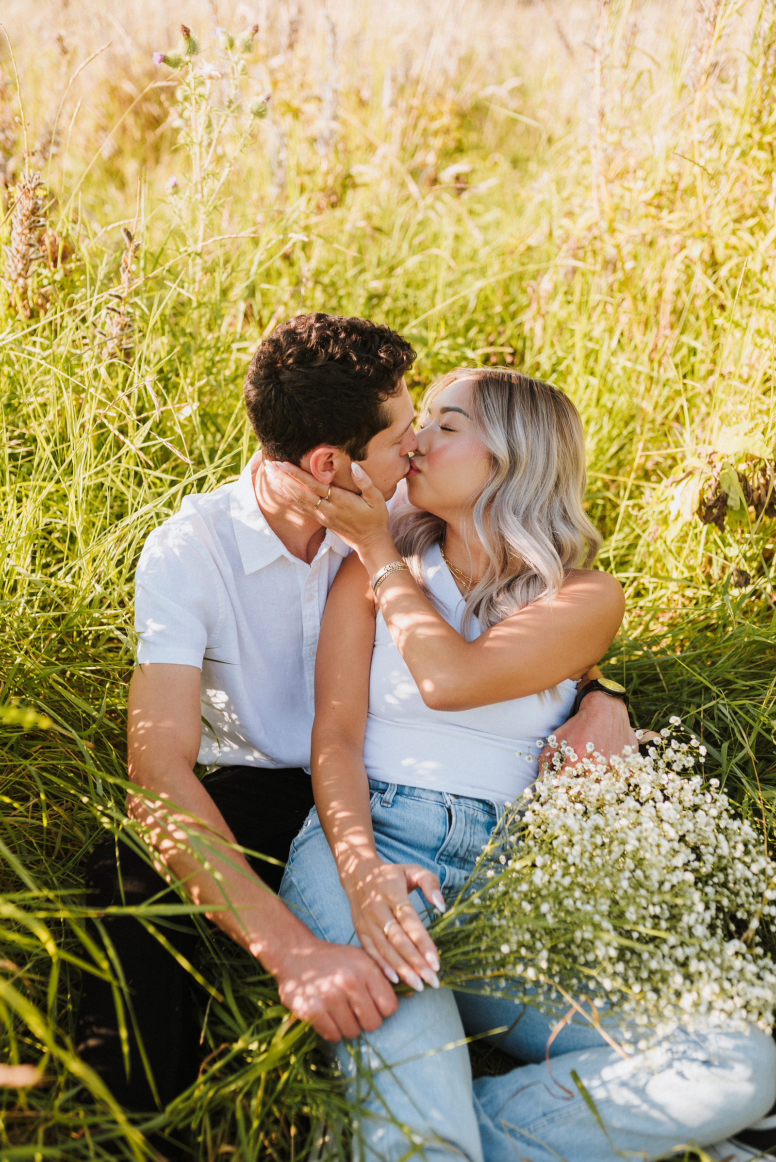 summer puyallup couples session in washington 
