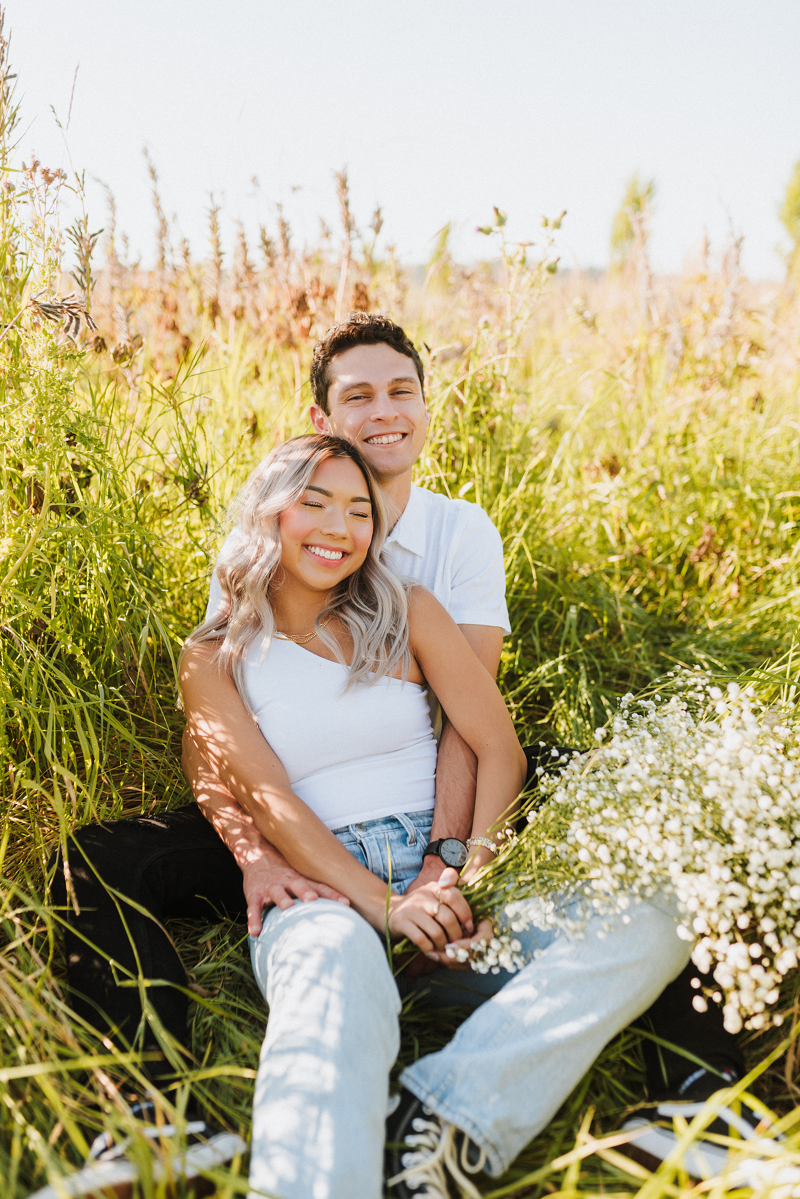 summer puyallup couples session in washington 