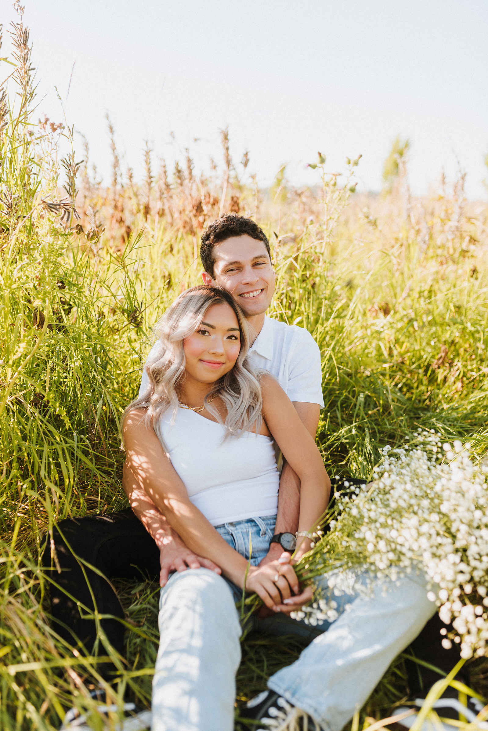 summer puyallup couples session in washington 