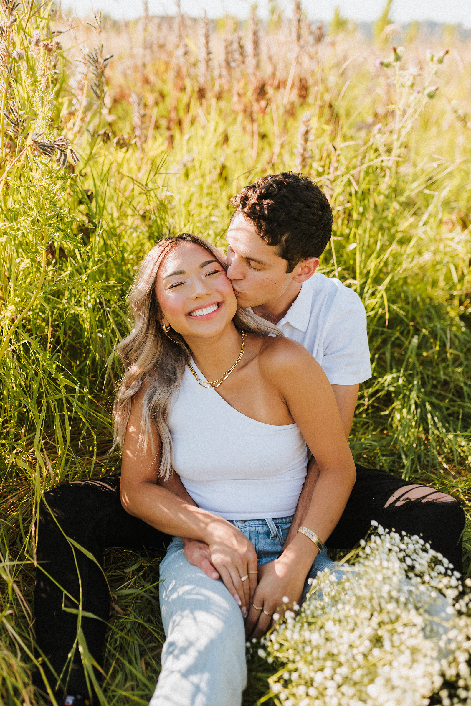 summer puyallup couples session in washington 