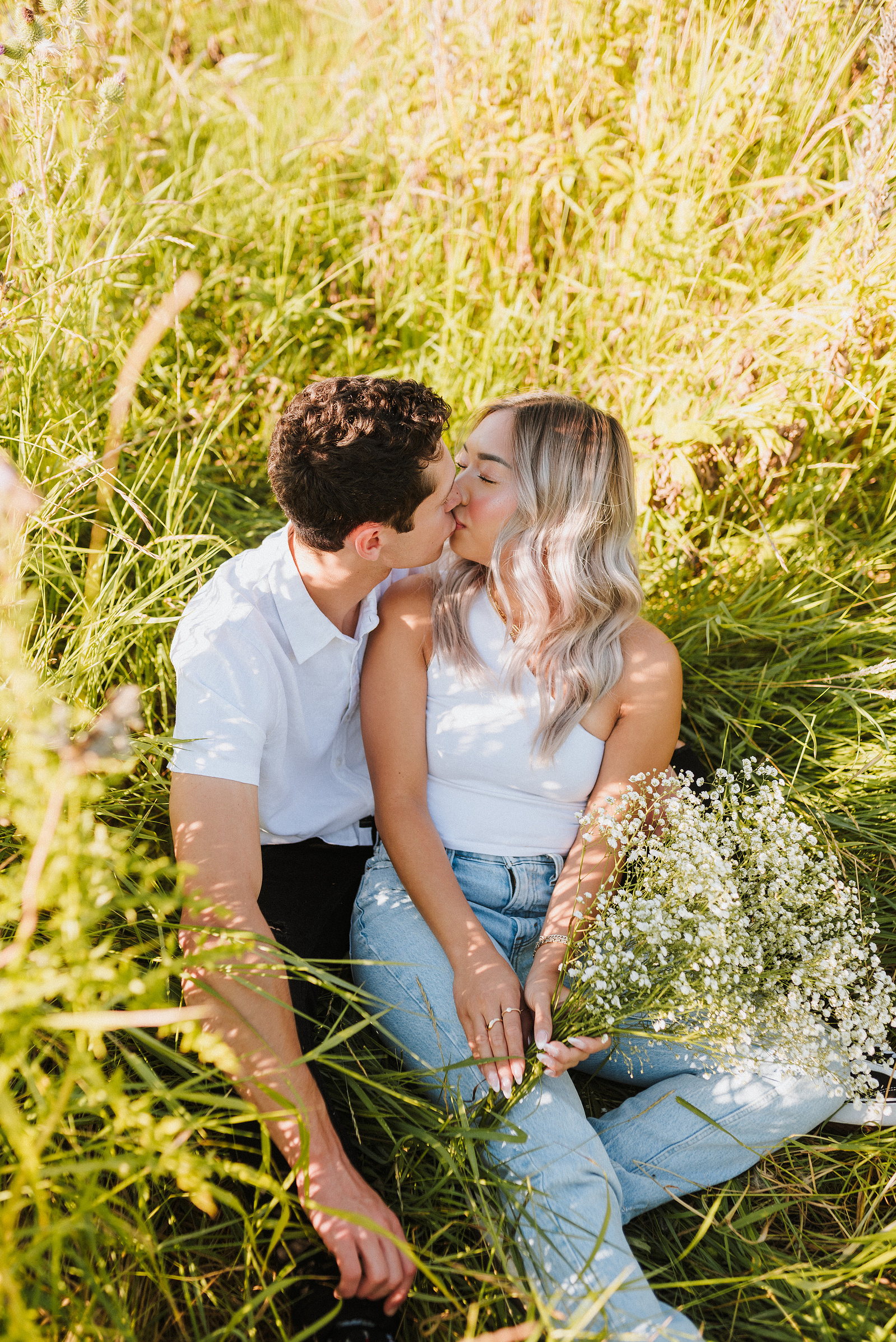 summer puyallup couples session in washington 