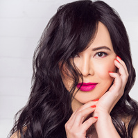 Close Up Shot of Asian Woman Modeling hands. 