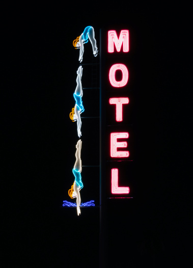 Diving Lady neon sign in Mesa, AZ