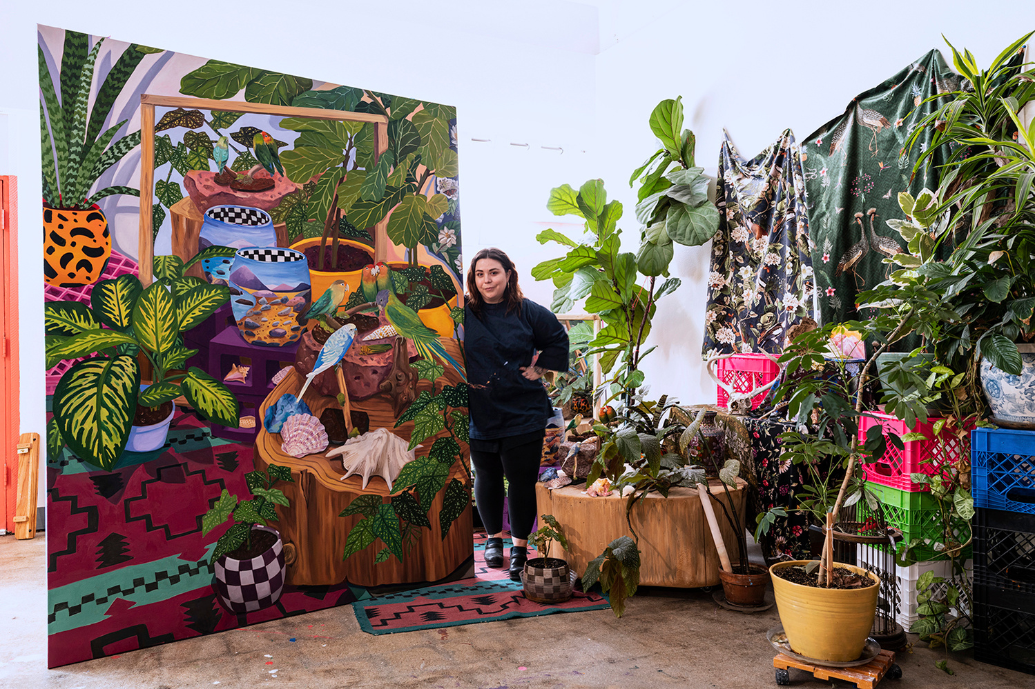 Anna Valdez Artist in Studio