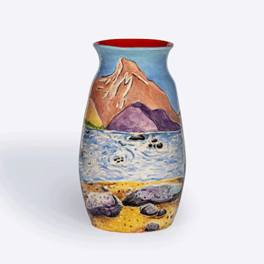 Anna Valdez Ceramic Vase, Dangxia Art Space, OCHI, Irina Start Curator 