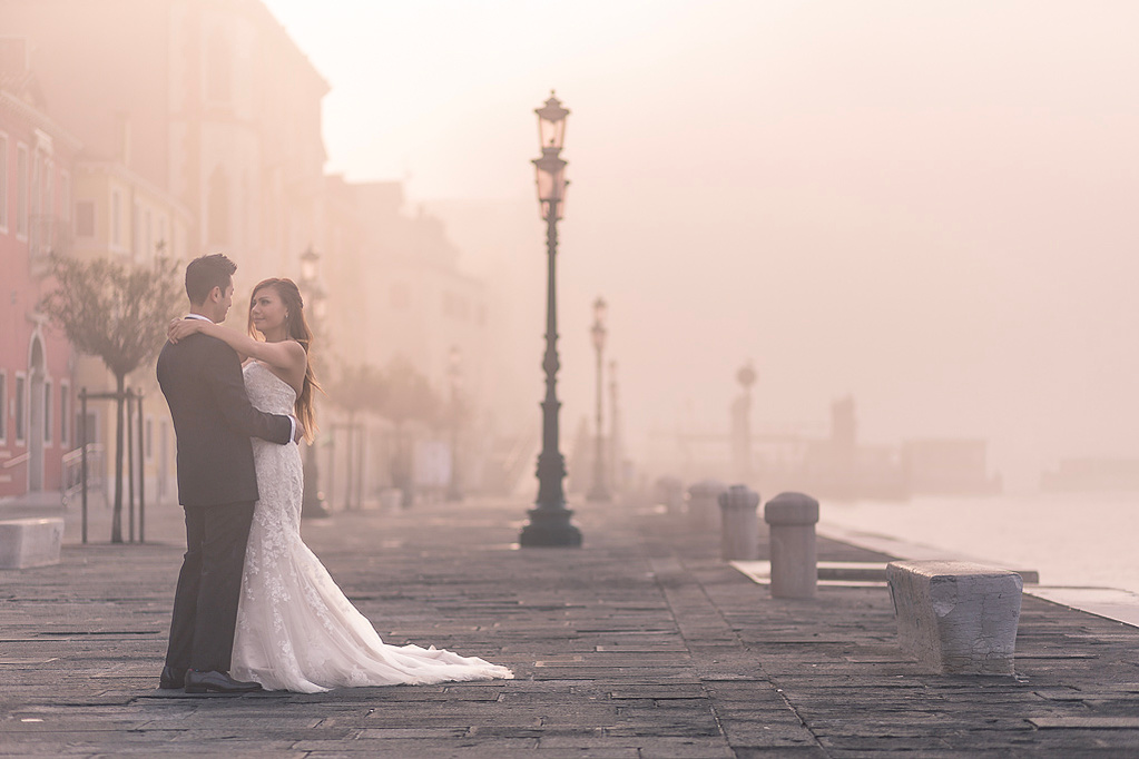 venice prewedding sunrise