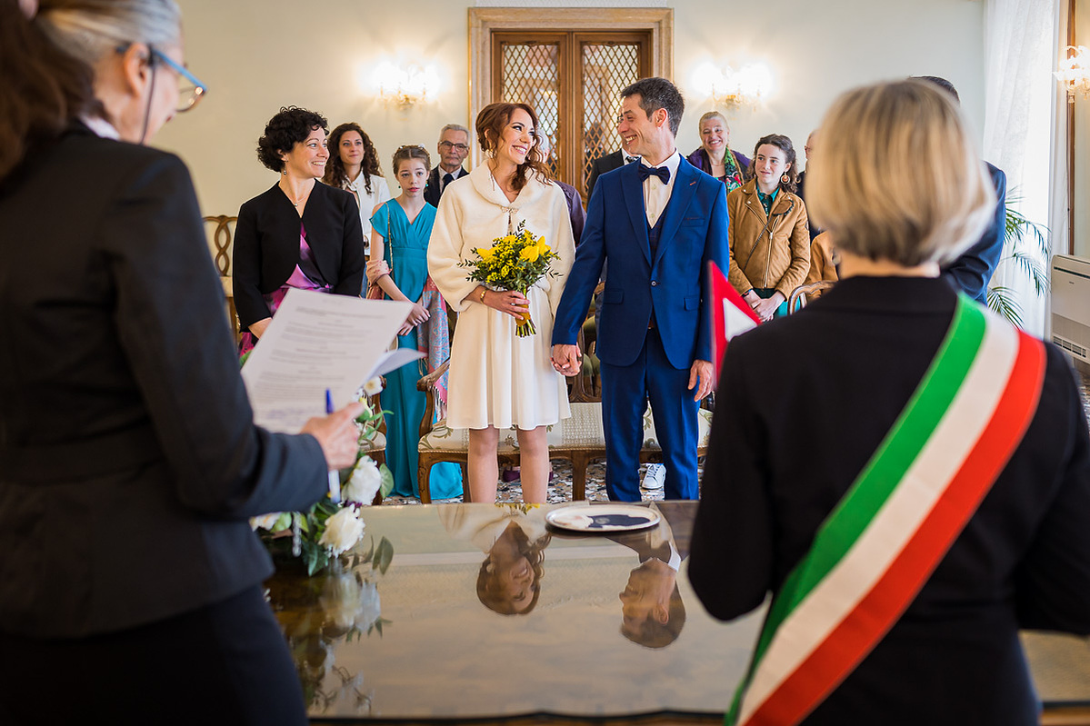 civil ceremony at palazzo Cavalli