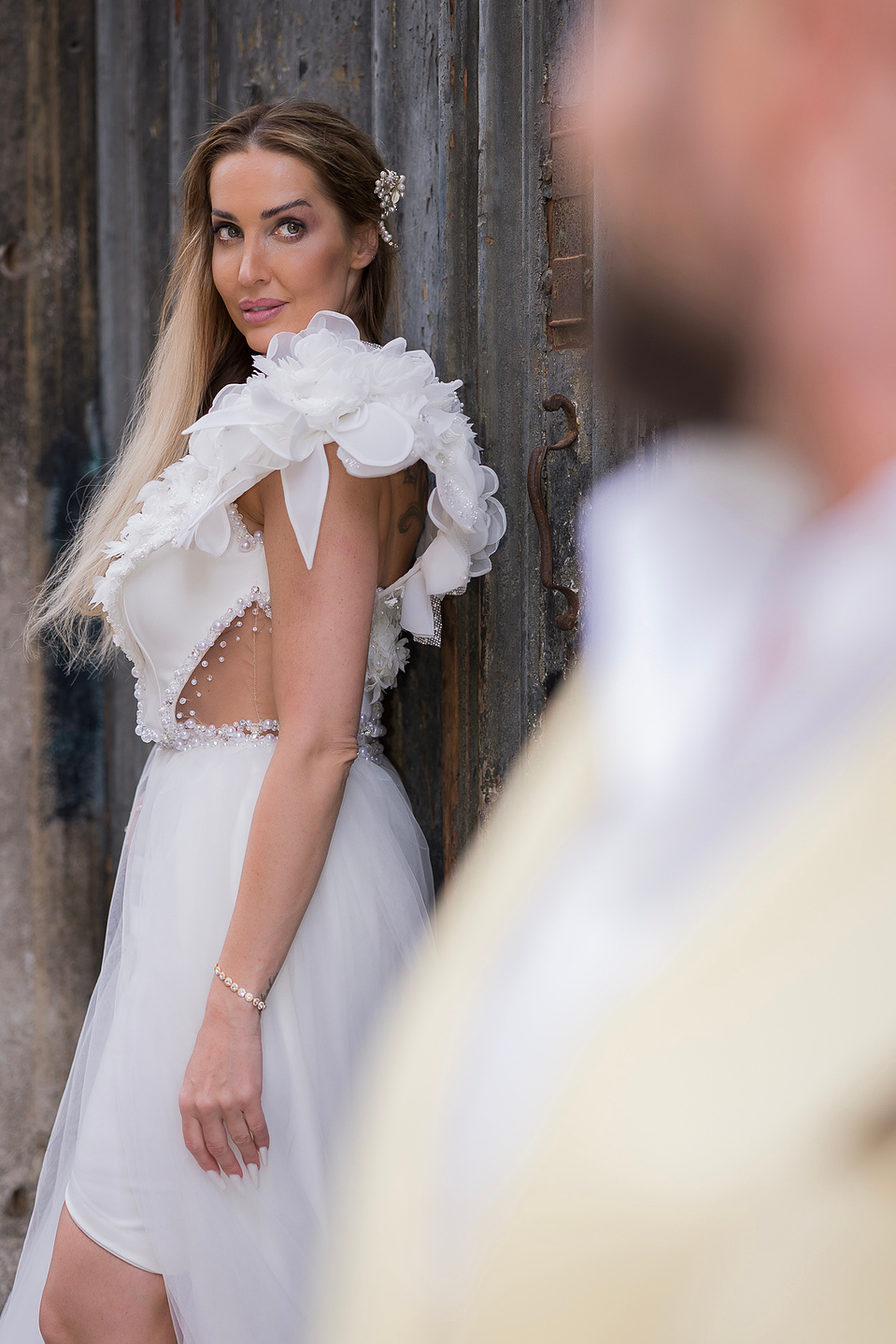 bridal portrait in Venice