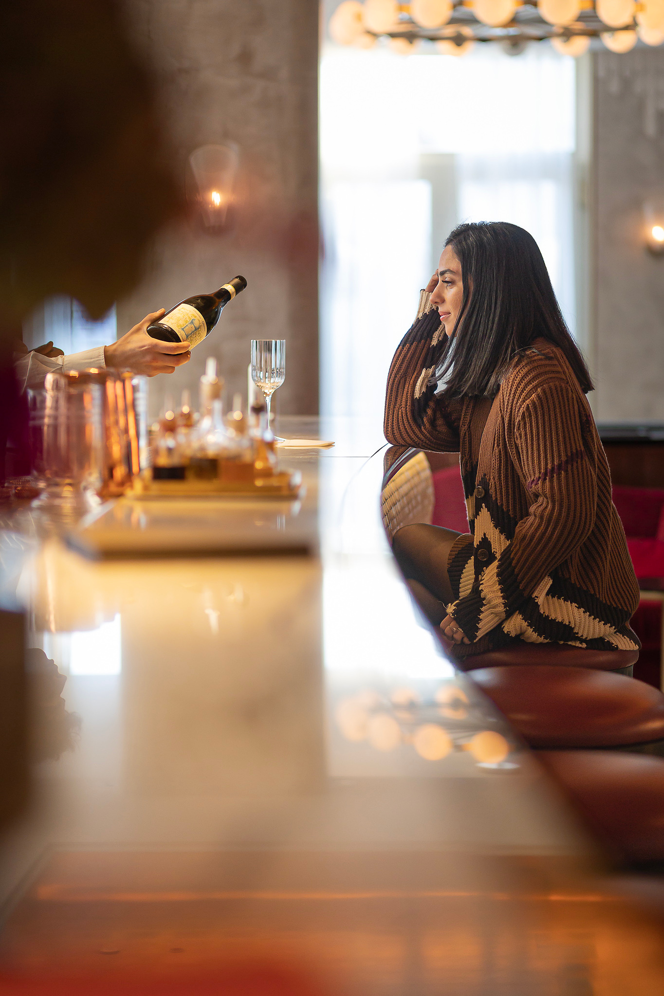champagne at the St. Regis hotel in Venice