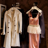 bride's clothes before being worn on the day of the elopement