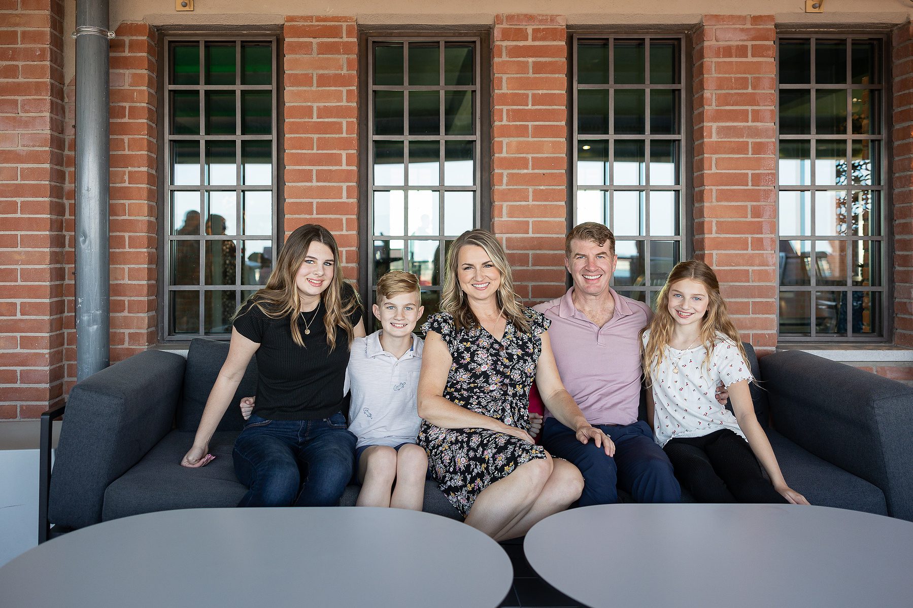 Family ready for the beginning of their vacation photography in Venice on the rooftop of Hotel Hilton Molino Stucky