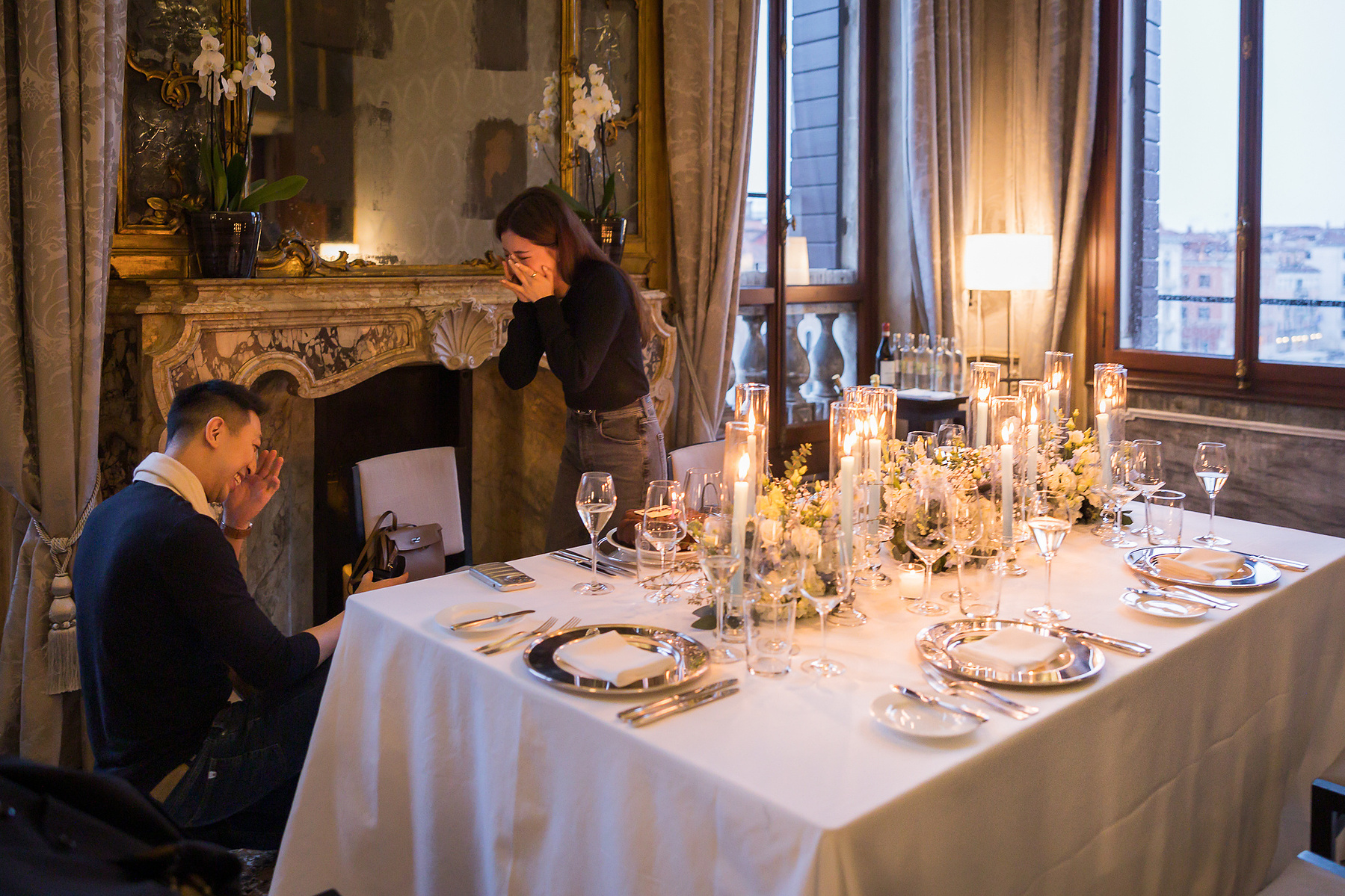 proposal idea: during a dinner at Aman Hotel