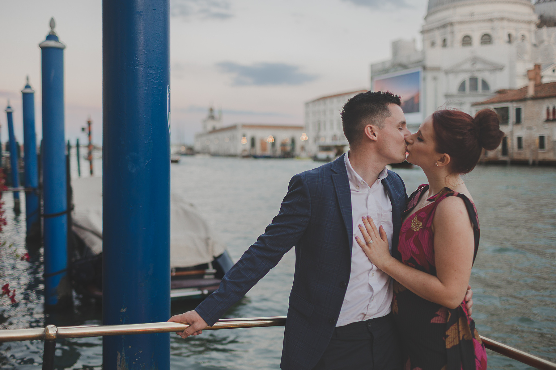 Engagment portrait at the Gritti hotel on Grand Canal