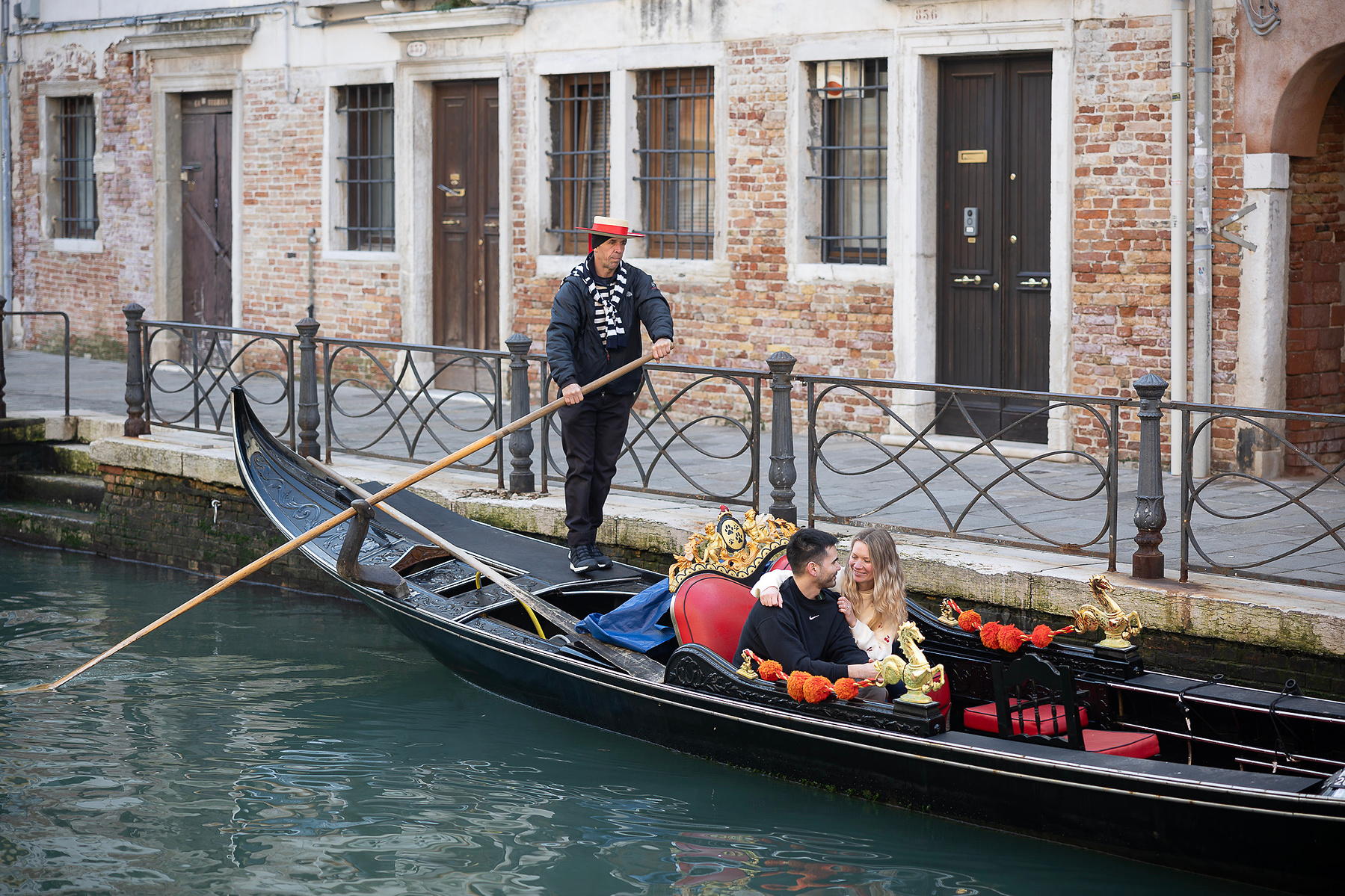 A gondola tour is always romantic, even more so after a marriage proposal.