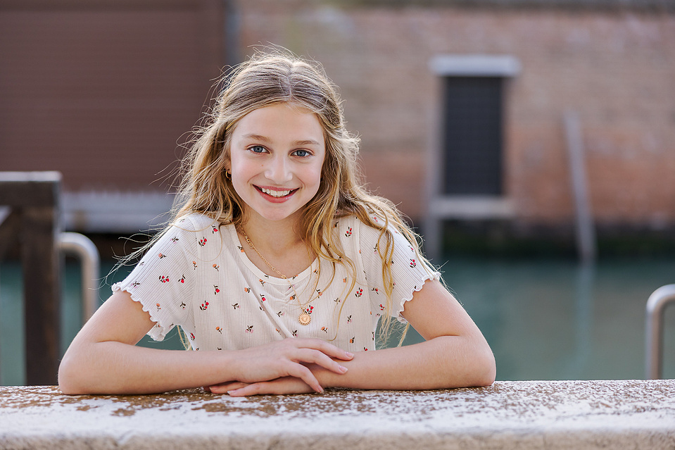 part of a family vacation photography in Venice