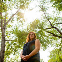 WINNIPEG, Man. (02/08/21) - Katherine Legrange, '60s scoop survivor and Volunteer Director of 60s Scoop Legacy of Canada, poses for a portrait at a park near her Winnipeg home on Aug. 2, 2021. Photo by Alex Lupul