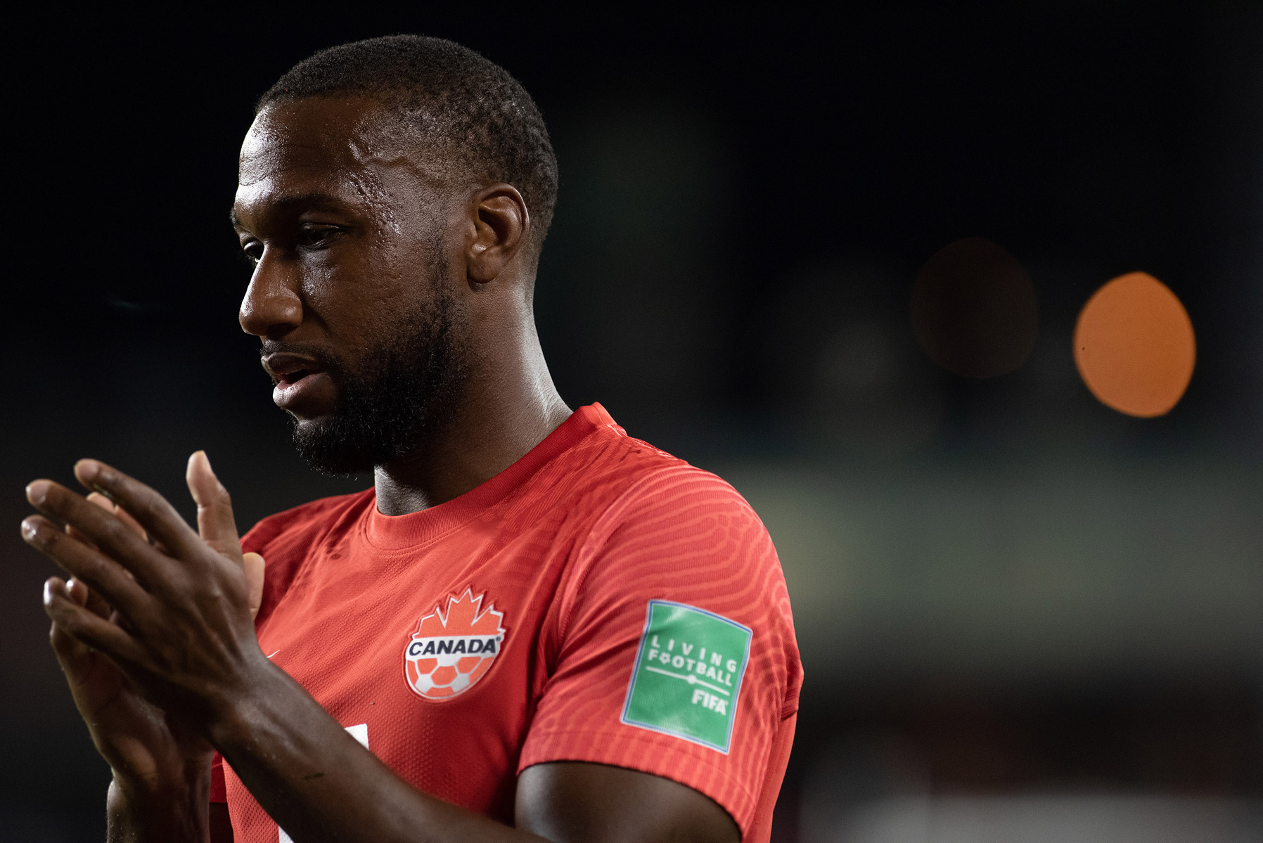 TORONTO, Ont. (08/09/21) - Canada's Junior Hoilett is photographed during a 3-0 victory against El Salvador at BMO Field in Toronto on Sept. 8, 2021. Photo by Alex Lupul