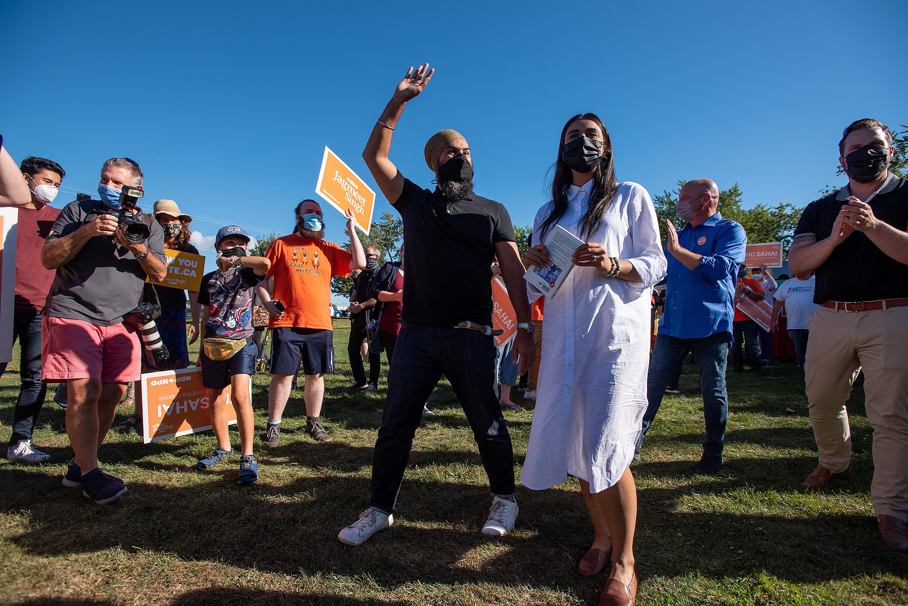 NDP leader Jagmeet Singh is photographed at Lake Ontario Park in Kingston, Ont. on Sept. 16, 2021. 