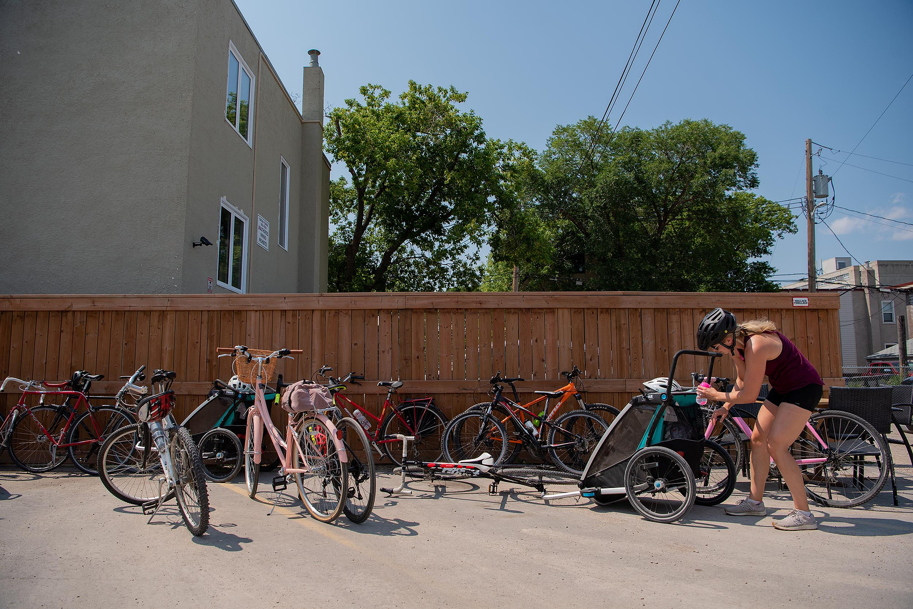 Tour de Glace Winnipeg cyclist. Alex Lupul