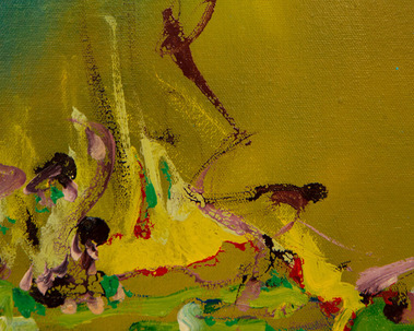 Detail of a painting by Mitsuko Namiki