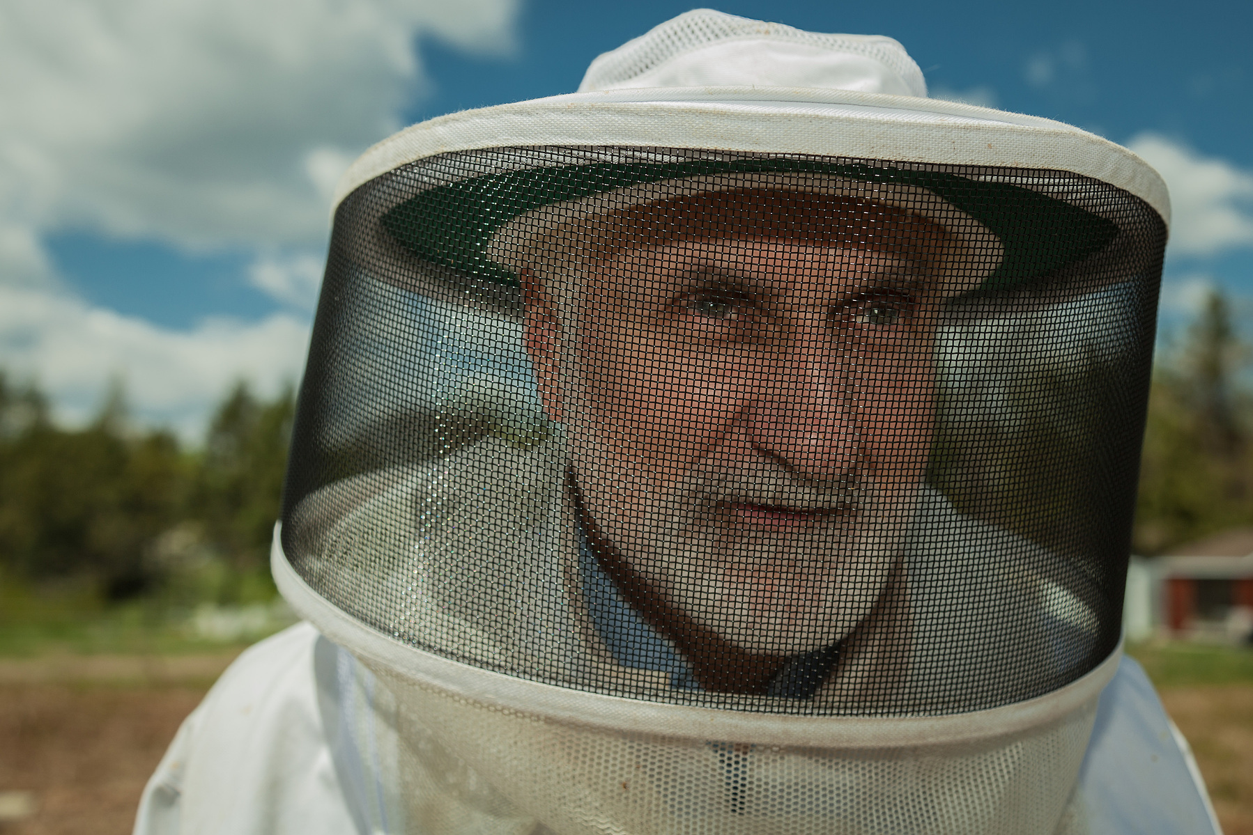 Paul at the Flat Rock Apiary