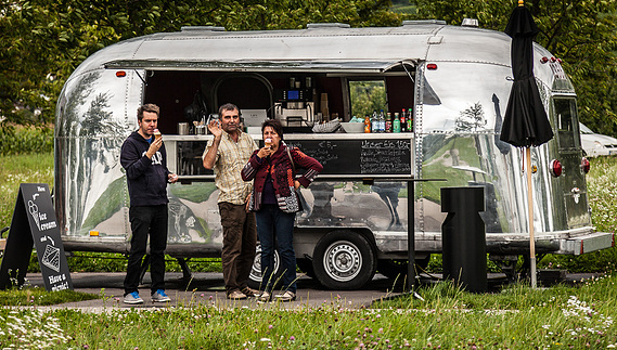 Airstream concession stand, Vitra Campus,Weil am Rhein, Germany.