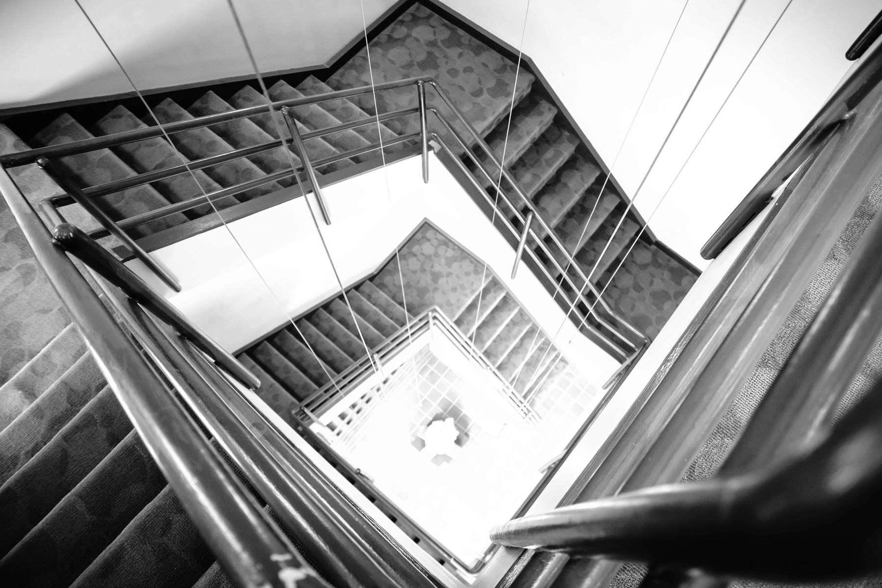An image of stairs going downward.
