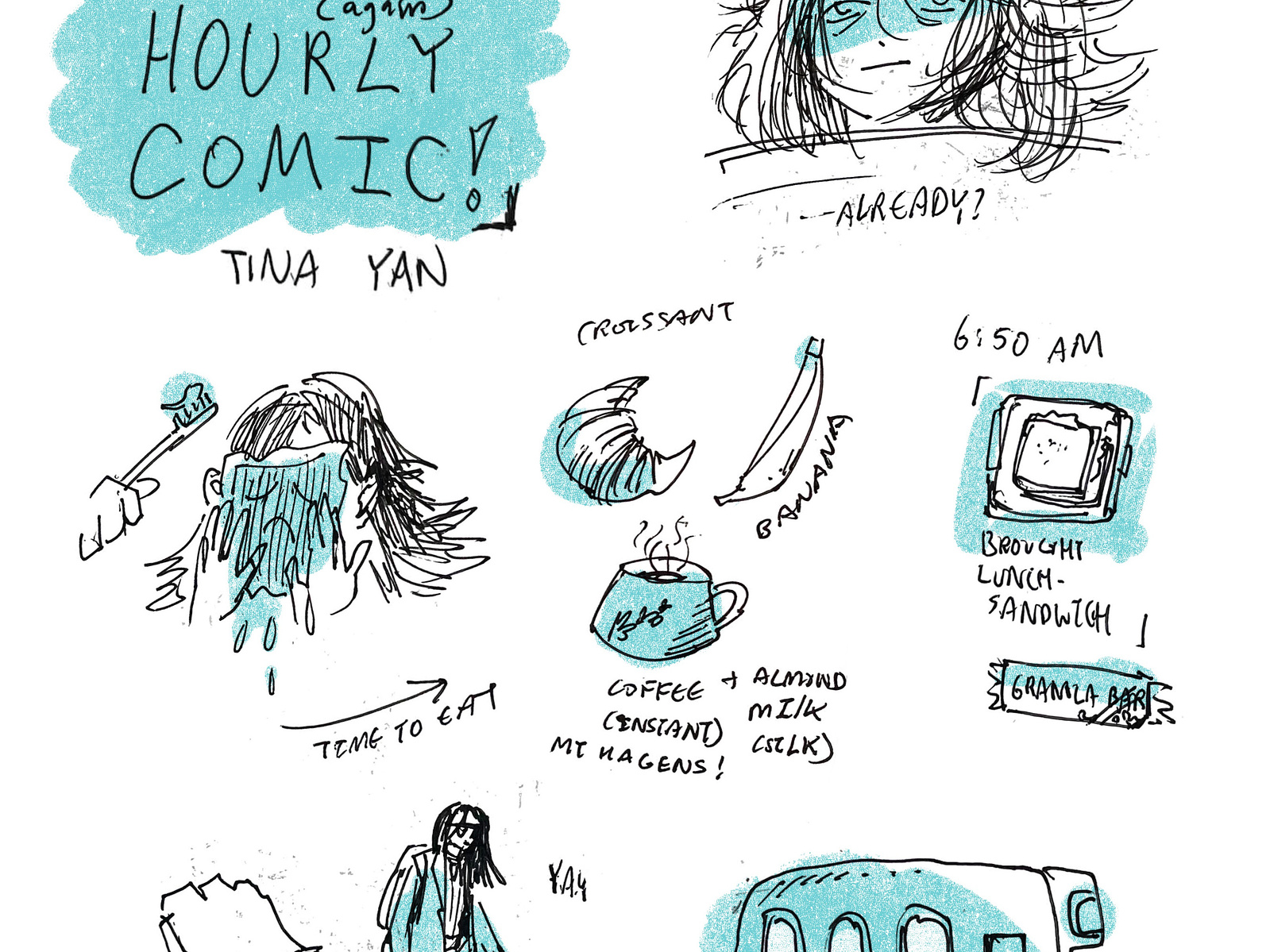 hourly comic 2025 - tina yan