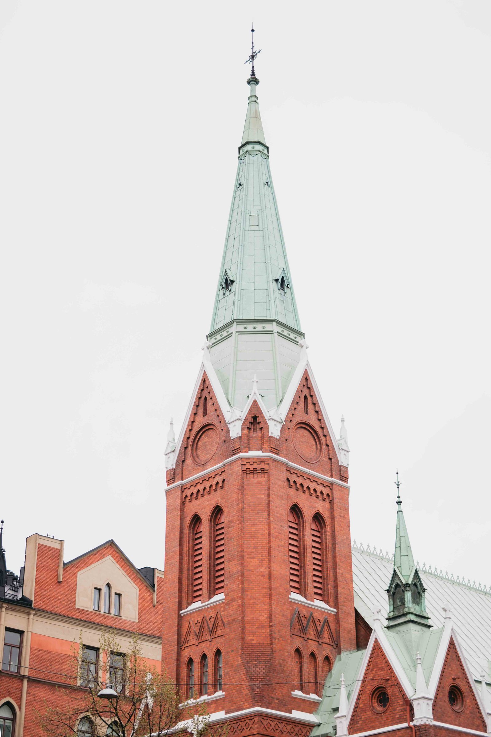 Kyrktorn grekiska kyrkan i Stockholm.